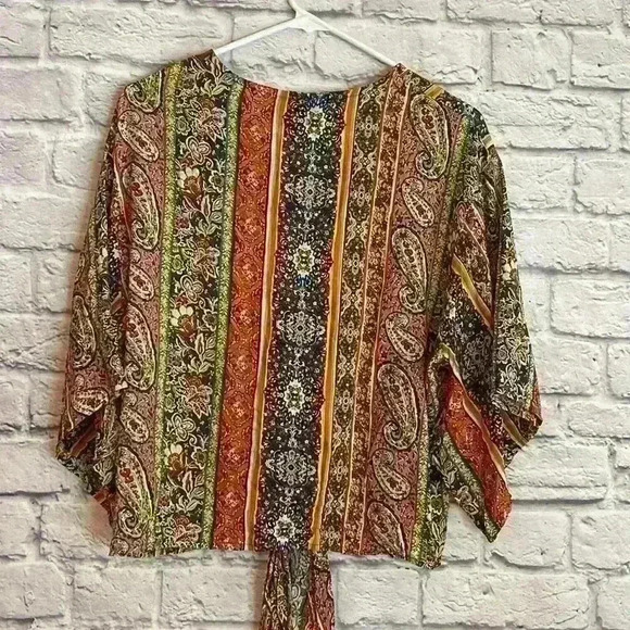 Just Polly Women's blouse Multi-color Size XS - Picture 6 of 6